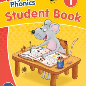 A book cover with a mouse sitting at the table