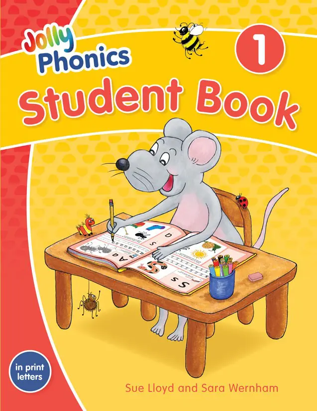 A book cover with a mouse sitting at the table