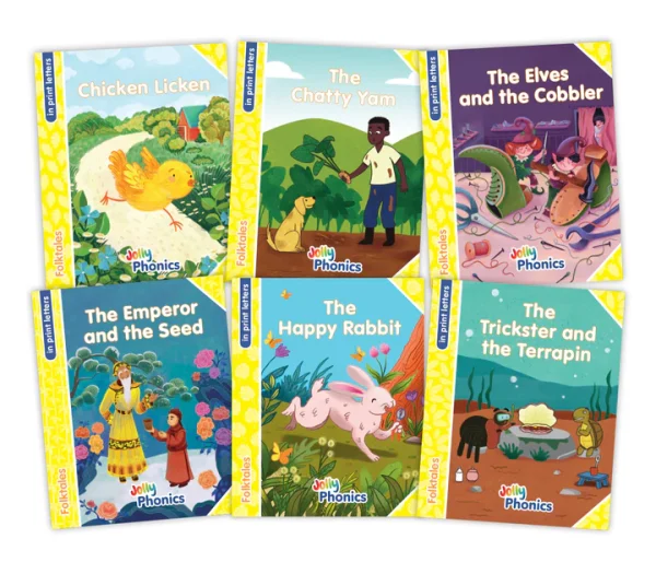 Jolly Phonics Folktales Readers Yellow Level 2 Books